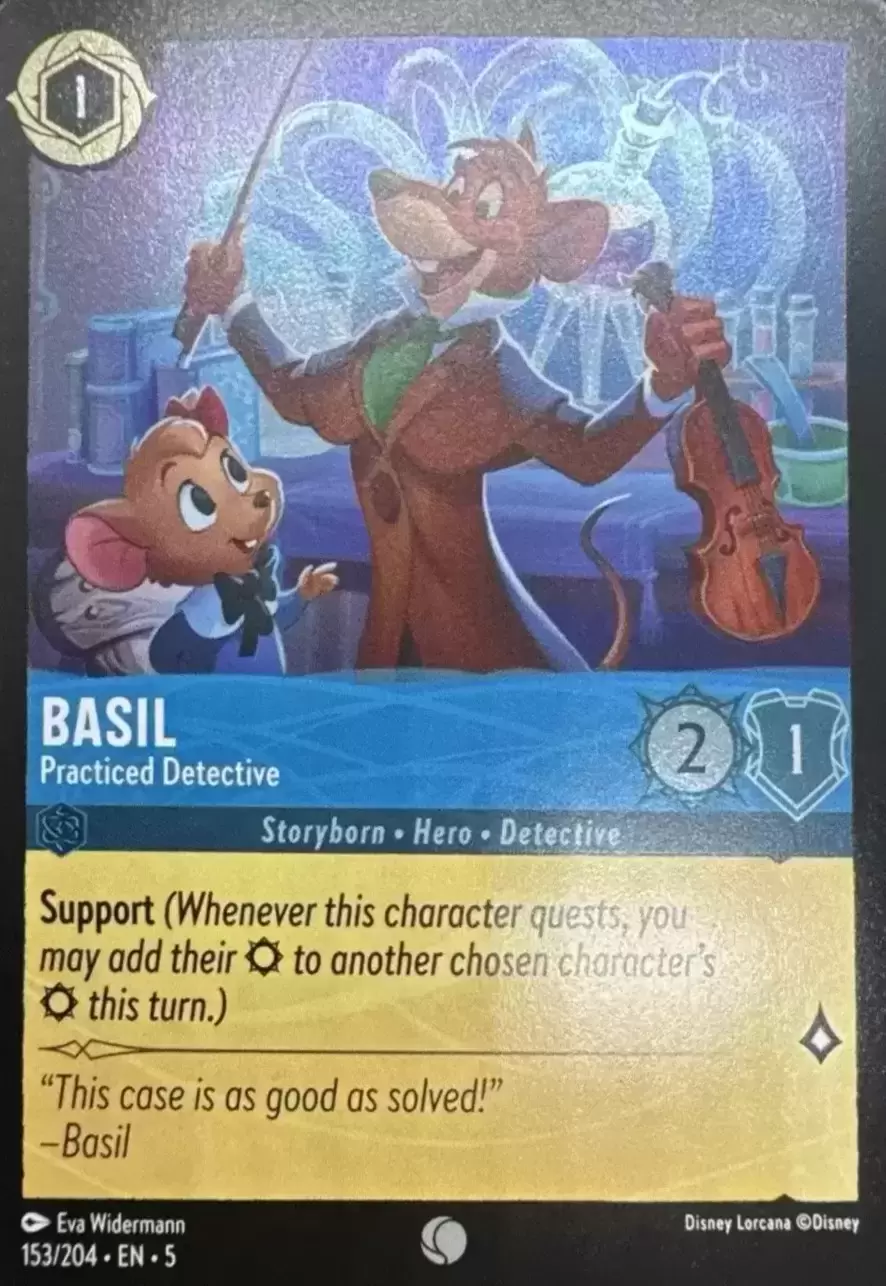 Shimmering Skies - Basil - Practiced Detective - Foil
