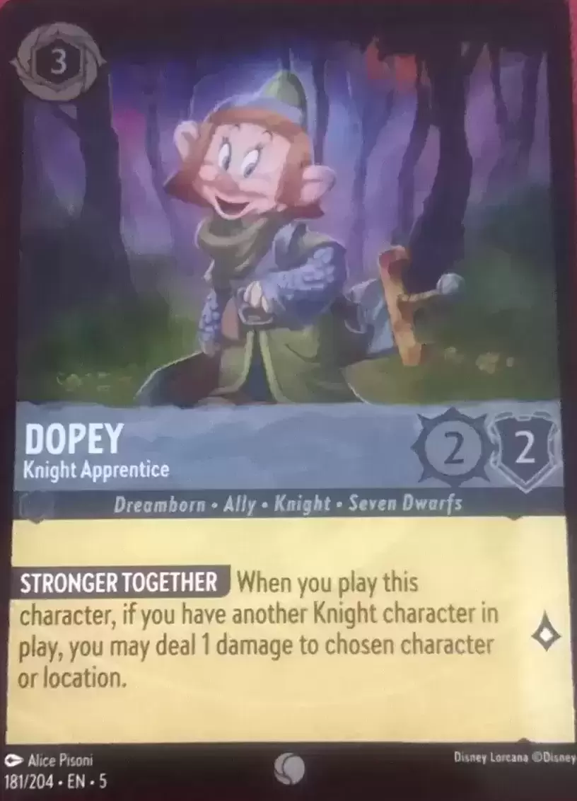 Shimmering Skies - Dopey - Knight Apprentice - Foil