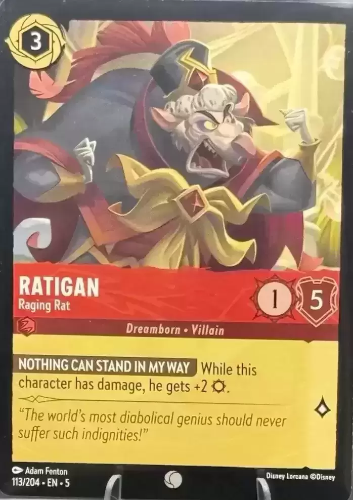Shimmering Skies - Ratigan - Raging Rat - Foil