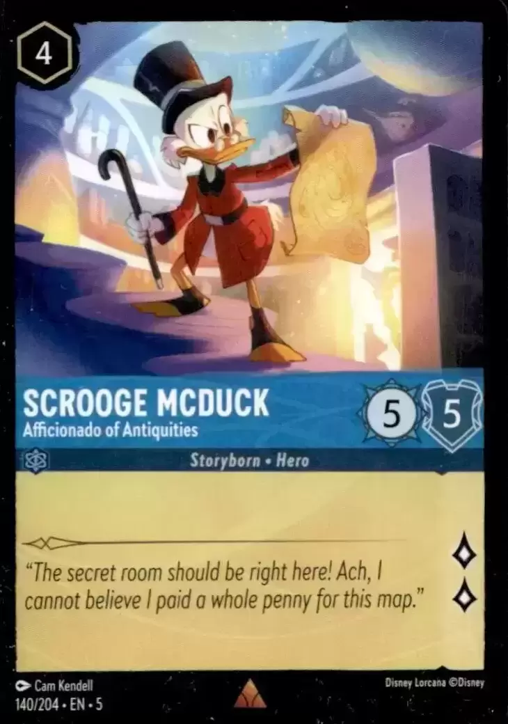 Shimmering Skies - Scrooge McDuck - Afficionado of Antiquities - Foil