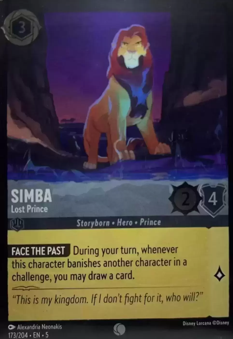 Shimmering Skies - Simba - Lost Prince - Foil