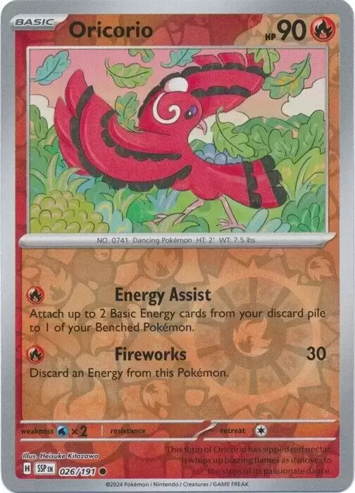 Surging Sparks SSPEN - Oricorio Reverse