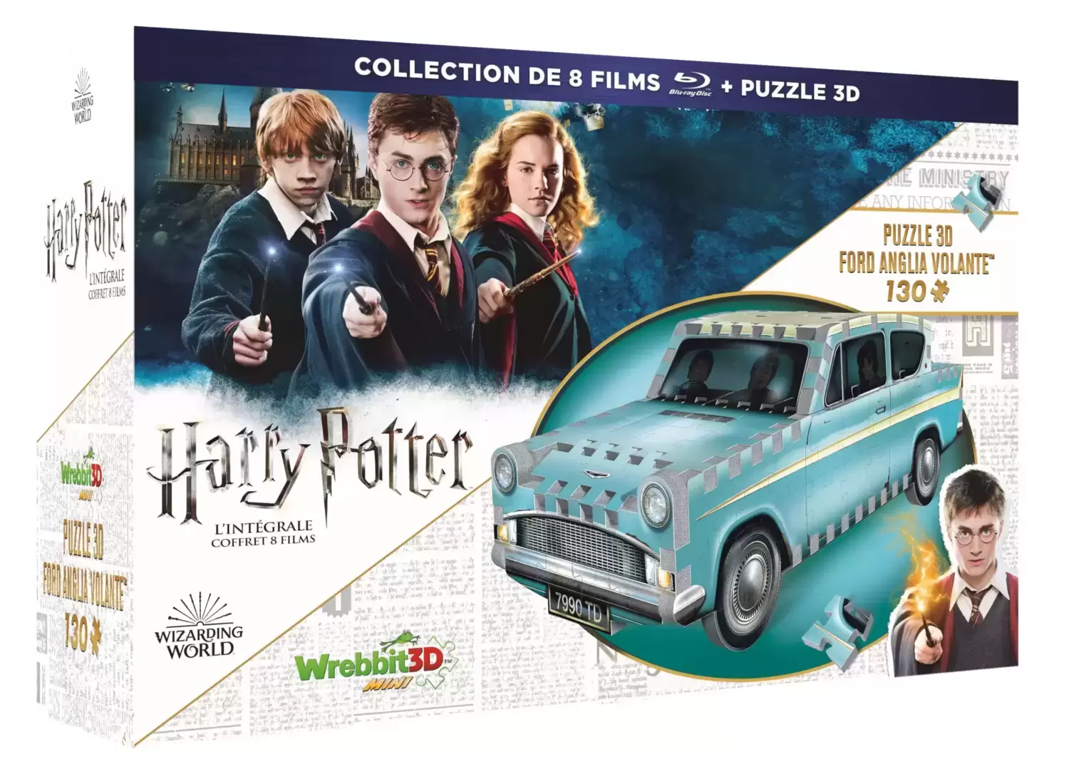 Harry Potter & Fantastic Beasts - Harry Potter - L\'intégrale des 8 films (+ Puzzle 3D Wrebbit)