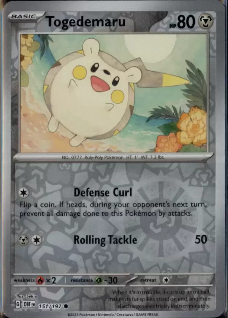 Obsidian Flames - OBF (OBFEN) - Togedemaru Reverse