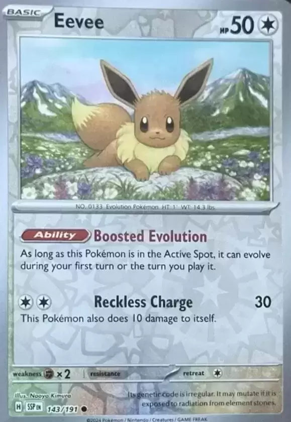 Surging Sparks SSP - Eevee Reverse