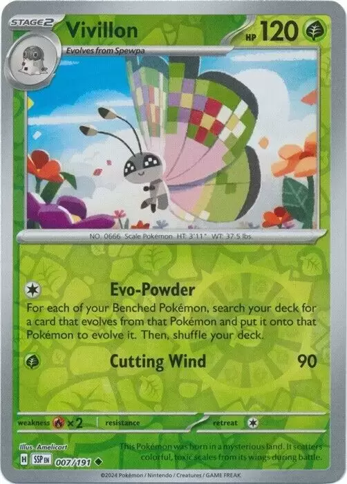 Surging Sparks SSPEN - Vivillon Reverse