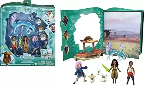 Disney Figure Sets - Coffret Livre d’Histoires Raya et le dernier dragon