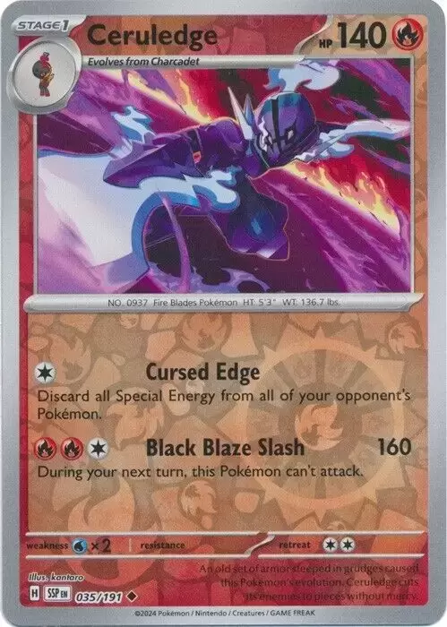 Surging Sparks SSPEN - Ceruledge Reverse