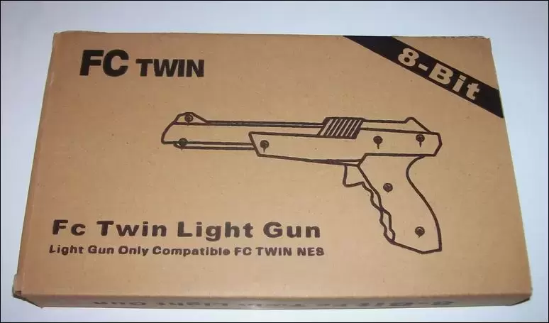 Coffret Pack Jeux + Guncon - Gun - Pistolet - Yobo - FC TWIN Light Gun Zapper