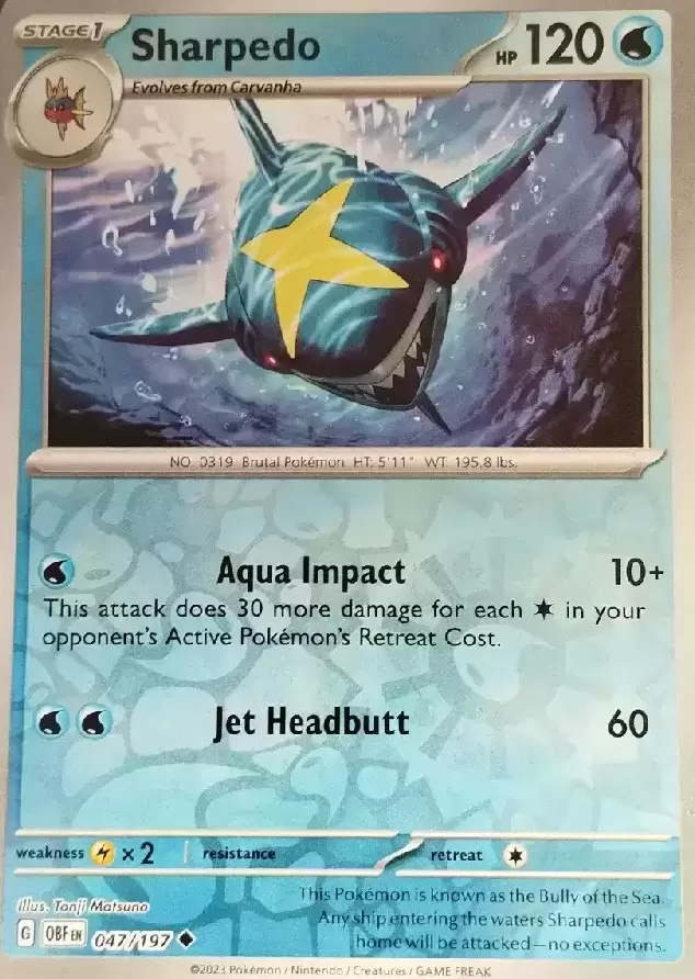 Obsidian Flames - OBF (OBFEN) - Sharpedo Reverse
