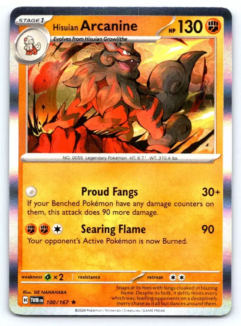 Twilight Mascarade - TWMEN - Hisuian Arcanine Holo