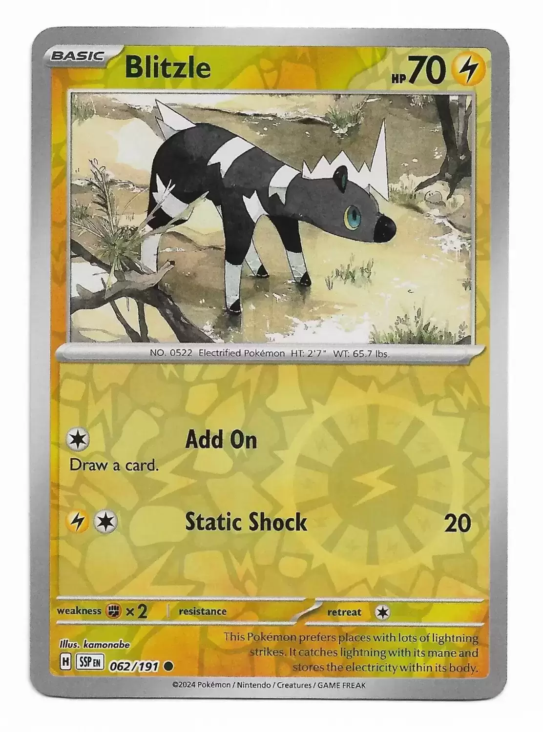 Surging Sparks SSPEN - Blitzle Reverse
