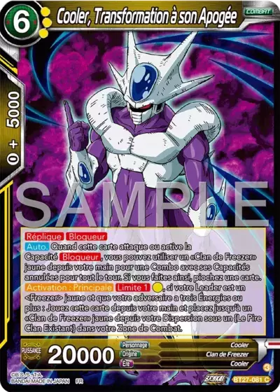 History of Z [BT27] - Cooler, Transformation à son Apogée