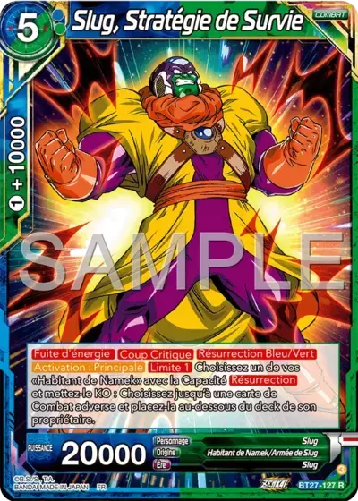History of Z [BT27] - Slug, Stratégie de Survie