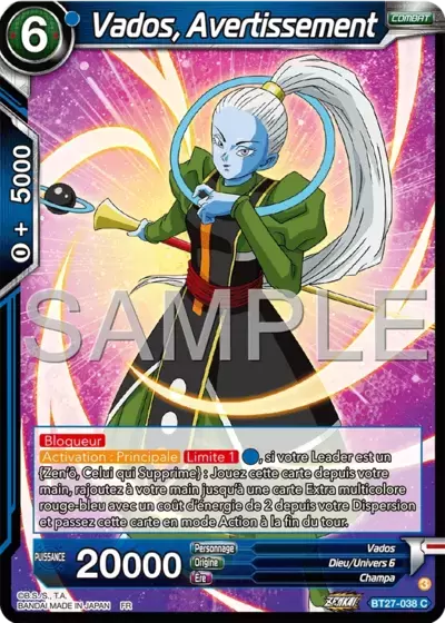 History of Z [BT27] - Vados, Avertissement