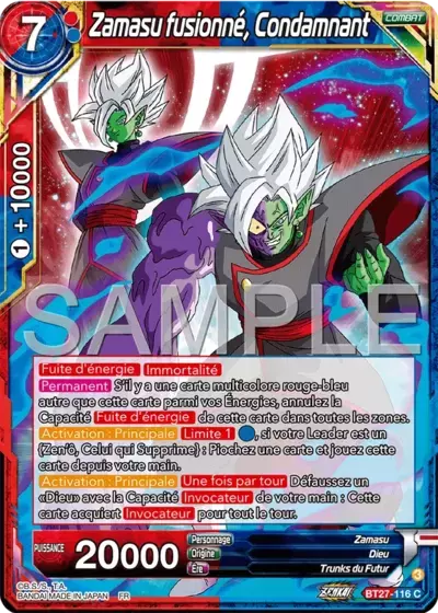 History of Z [BT27] - Zamasu fusionné, Condamnant