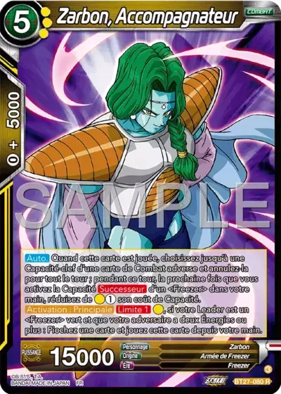 History of Z [BT27] - Zarbon, Accompagnateur