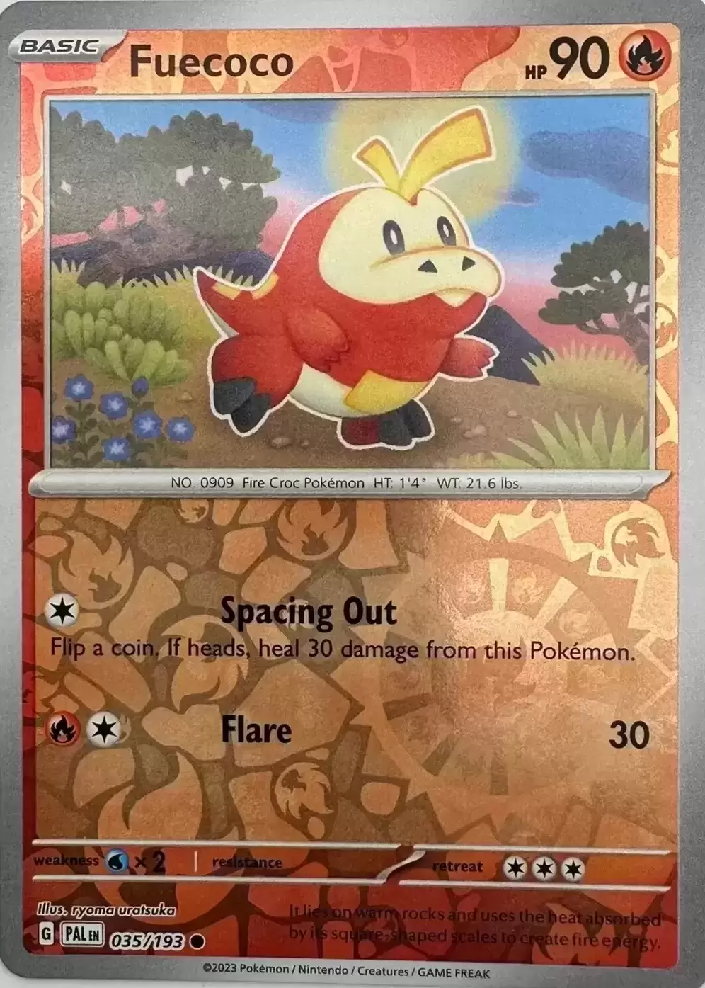 Paldea Evolved - PALEN - Fuecoco Reverse