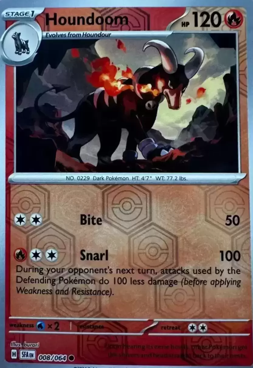 Shrouded Fable - SFAEN - Houndoom Reverse