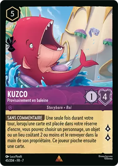 L\'Ile d\'Archazia - Chapitre 7 - Kuzco, Provisoirement en baleine