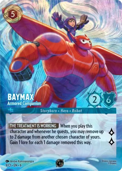Cartes Promo Lorcana - Baymax, Armored Companion - Foil