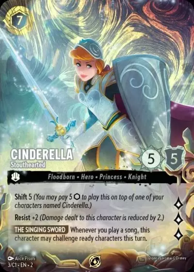 Cartes Promo Lorcana - Cinderella, Stouthearted foil
