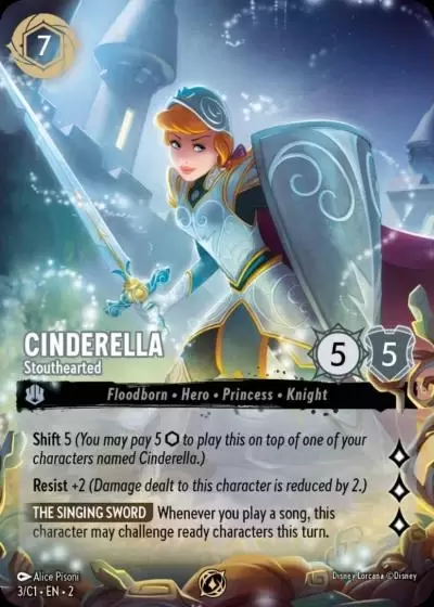 Cartes Promo Lorcana - Cinderella, Stouthearted