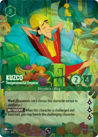Cartes Promo Lorcana - Kuzco, Temperamental Emperor - Foil