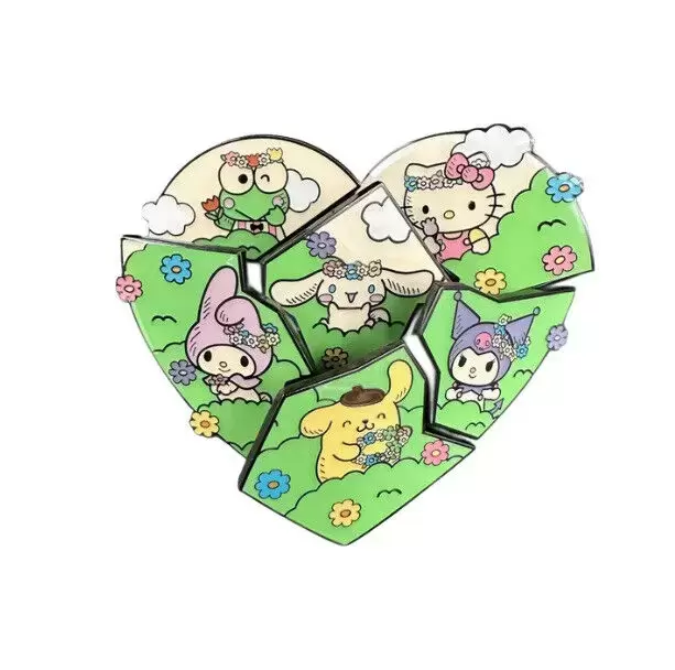 Loungefly and Boxlunch Pins - Hello Kitty & Friends - Puzzle Couronne De Fleurs