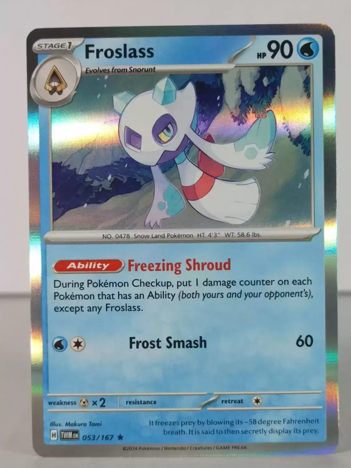 Twilight Mascarade - TWMEN - Froslass Holo
