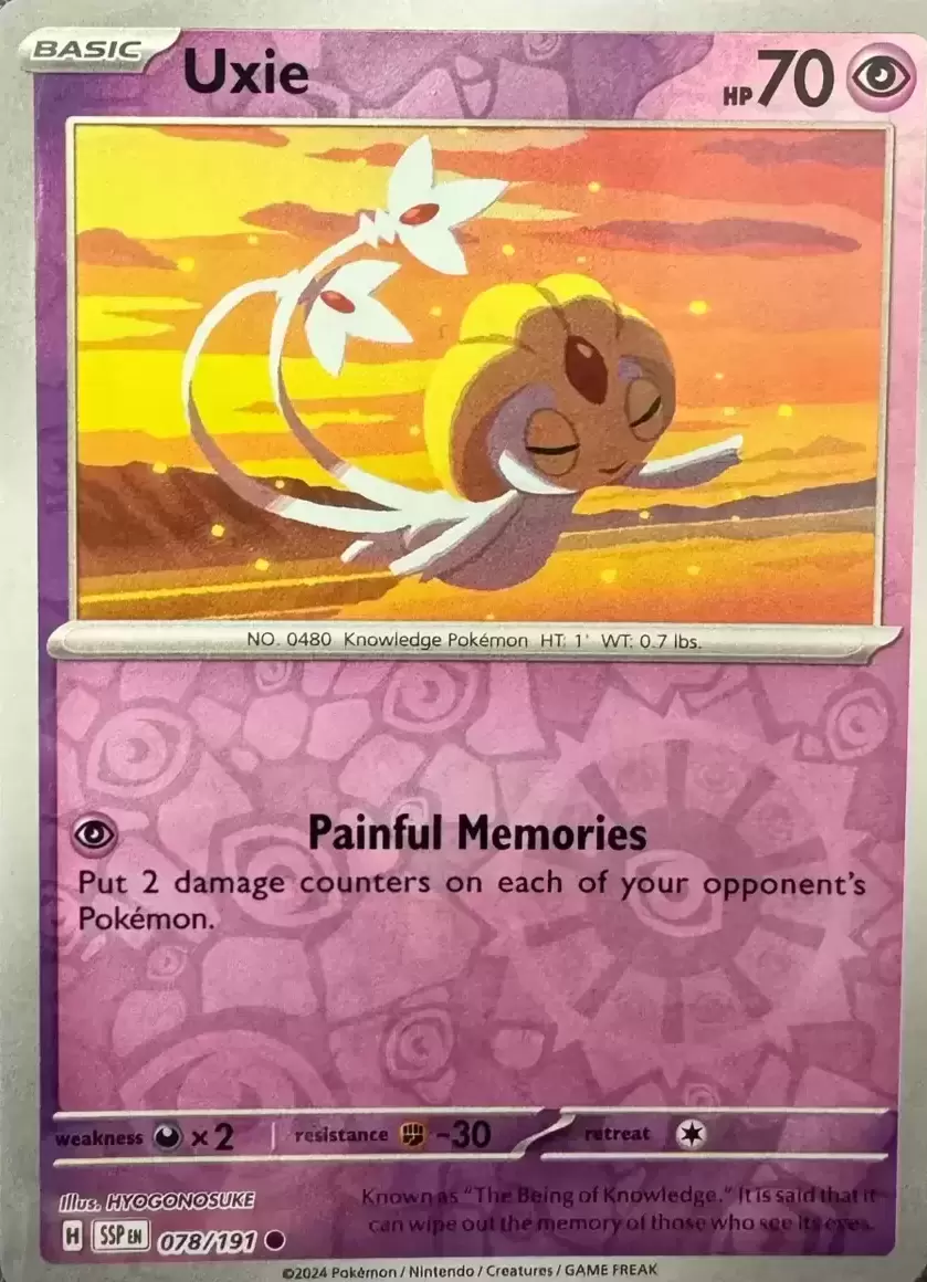 Surging Sparks SSPEN - Uxie Reverse