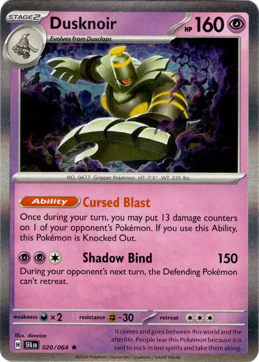 Shrouded Fable - SFAEN - Dusknoir Holo
