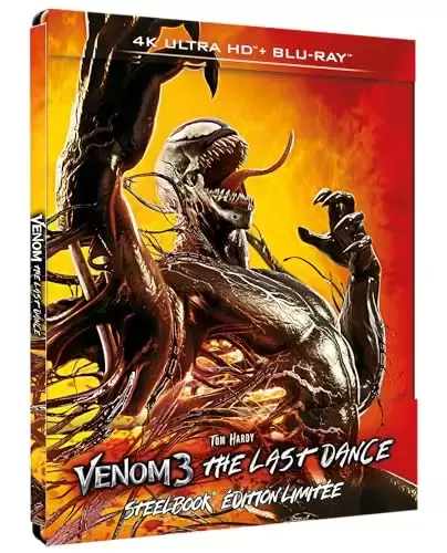 Films MARVEL - Venom 3 : The Last Dance - Combo Uhd 4k + Bd - Steelbook - Edition Limitée