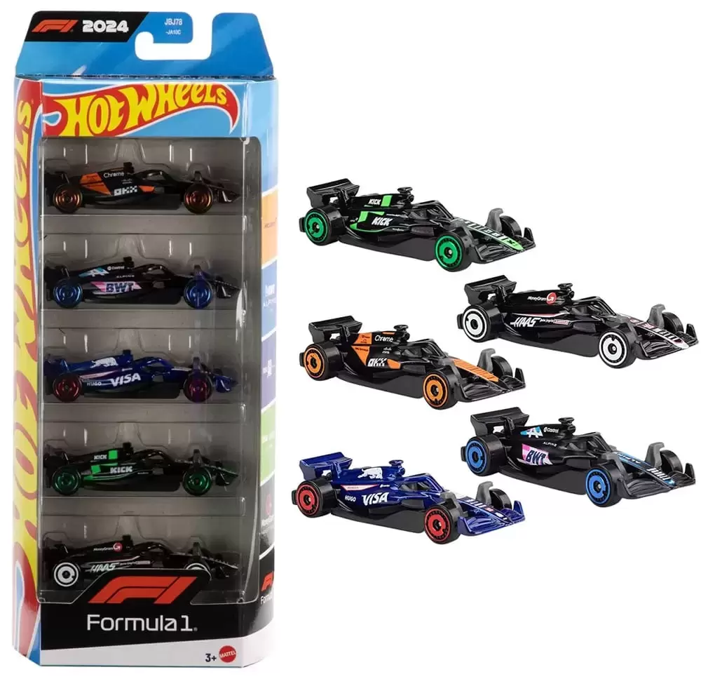 Mainline Hot Wheels - Hot Wheels Formula 1 5 Pack