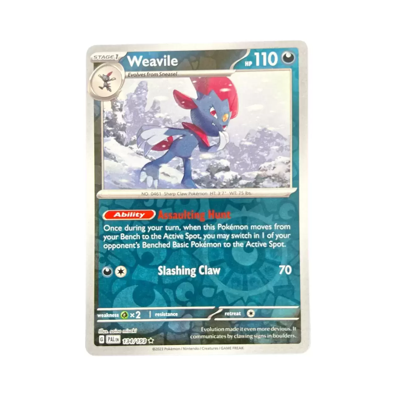 Paldea Evolved - PALEN - Weavile Reverse