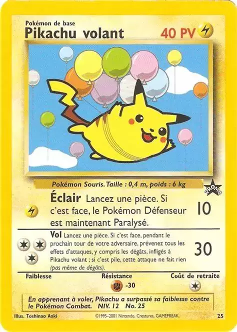 Black Star Wizard Of The Coast - Pikachu volant