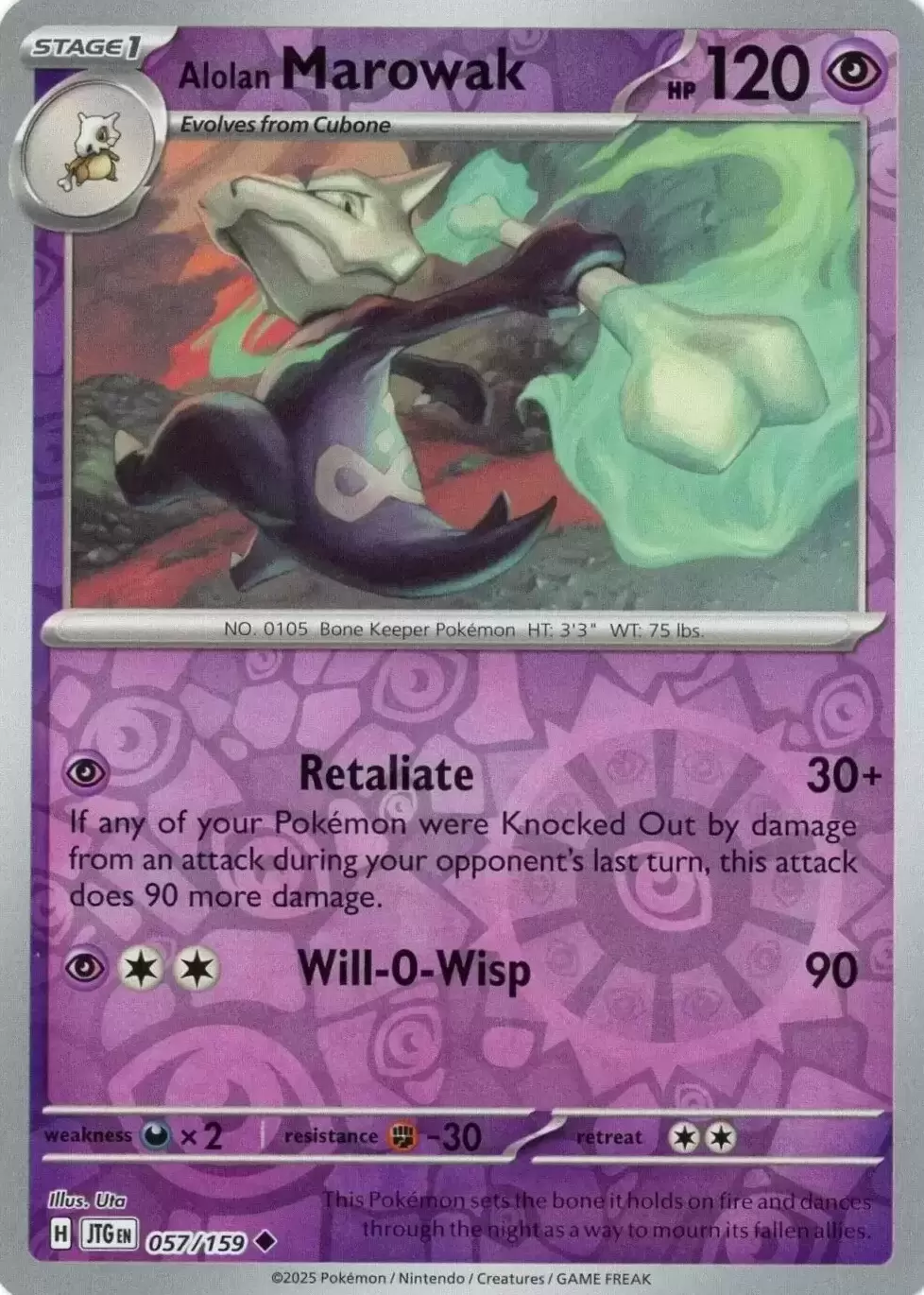 Journey Together - JTGEN - Alolan Marowak Reverse