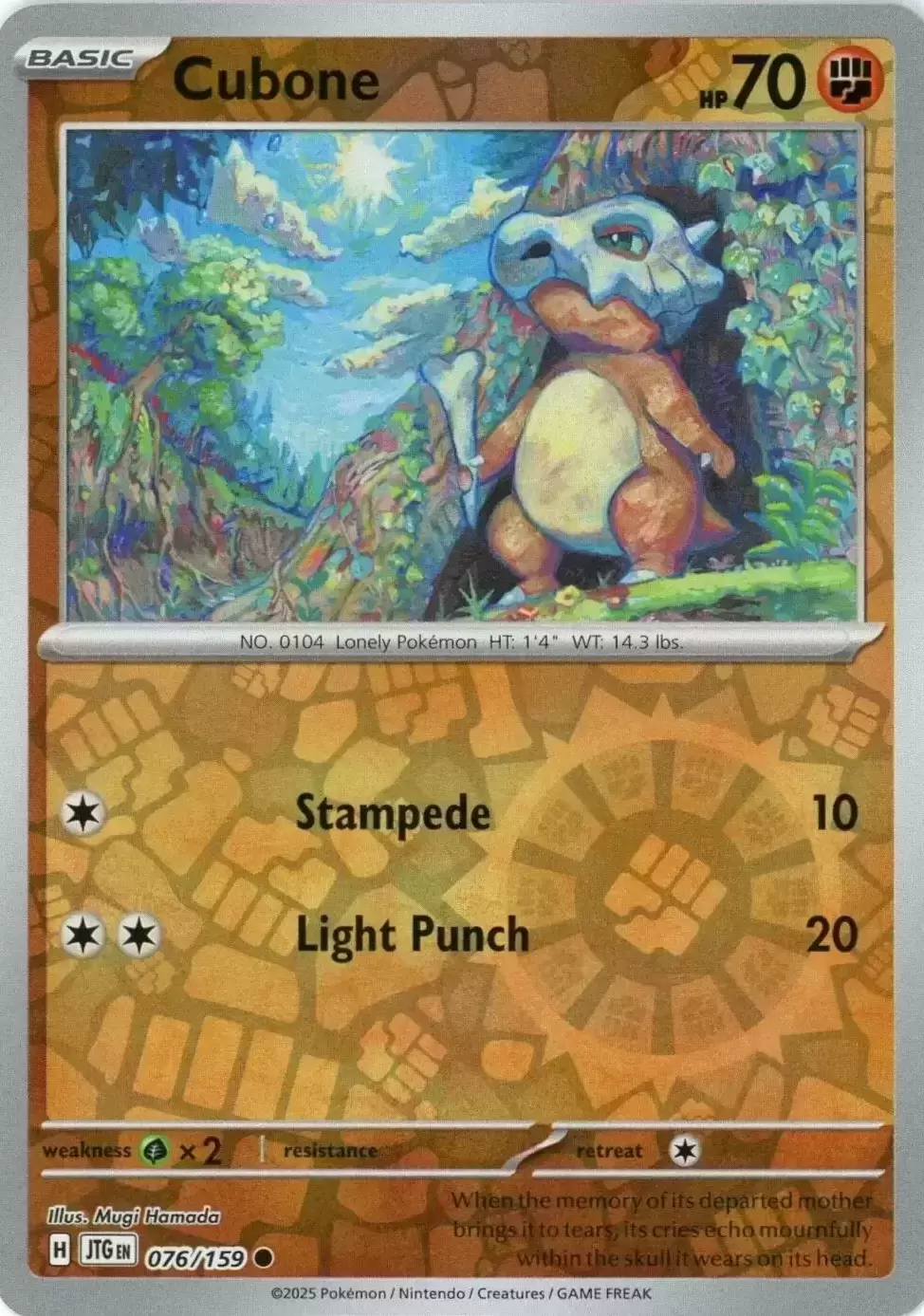 Journey Together - JTGEN - Cubone Reverse