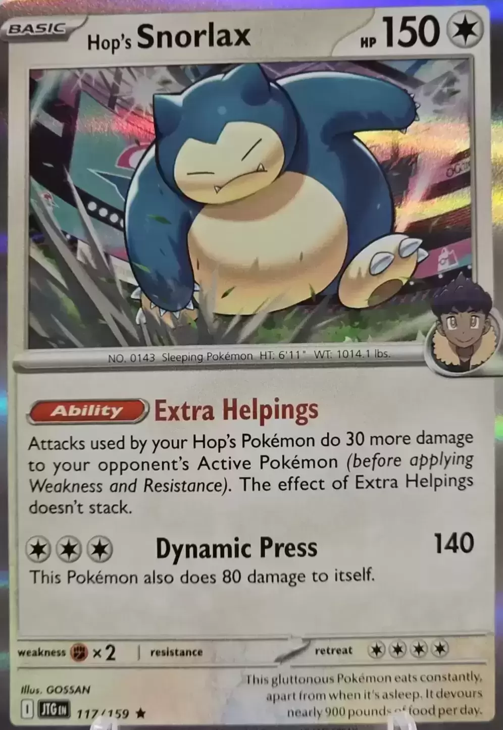 Journey Together - JTGEN - Hop\'s Snorlax Holo