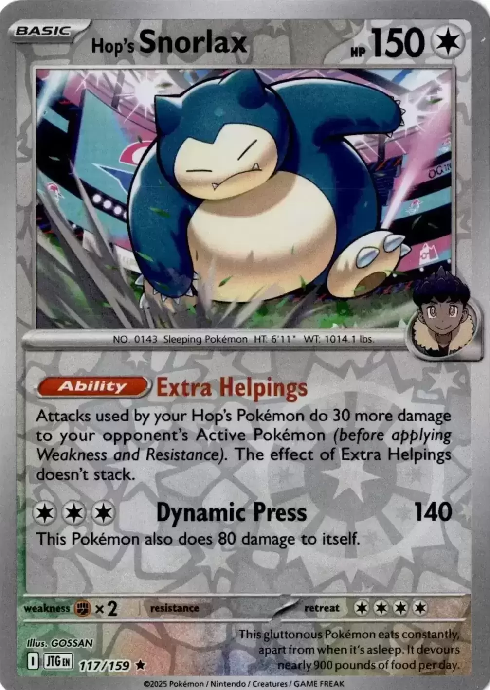 Journey Together - JTGEN - Hop\'s Snorlax Reverse