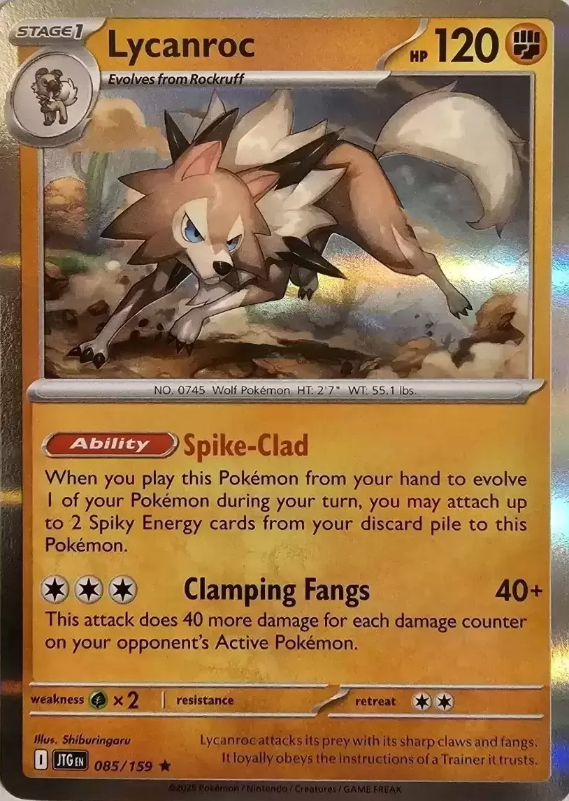 Journey Together - JTGEN - Lycanroc Holo