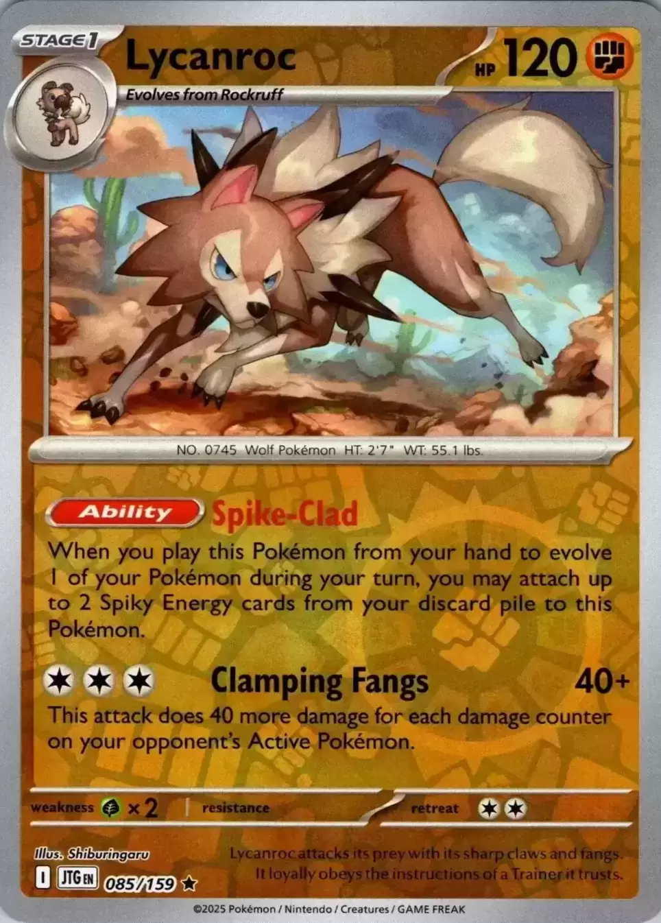 Journey Together - JTGEN - Lycanroc Reverse