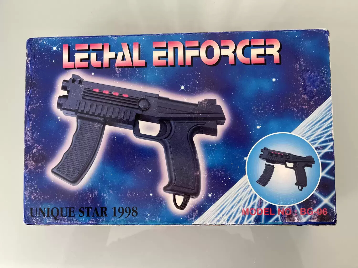Coffret Pack Jeux + Guncon - Gun - Pistolet - Lethal Enforcer - Unique Star 1998 - BG-06 - Megadrive