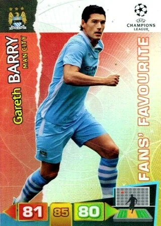 Adrenalyn XL - UEFA Champions League 2011-2012 - Gareth Barry - Manchester City FC - Fans\' Favourites